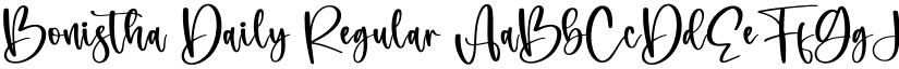 Bonistha Daily Regular font