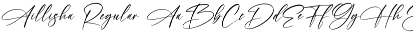 Aillisha Regular font