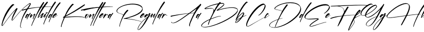 Manthilde Konttera Regular font