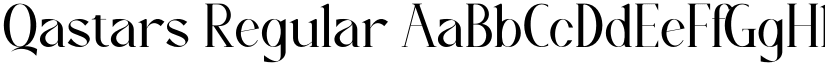 Qastars Regular font