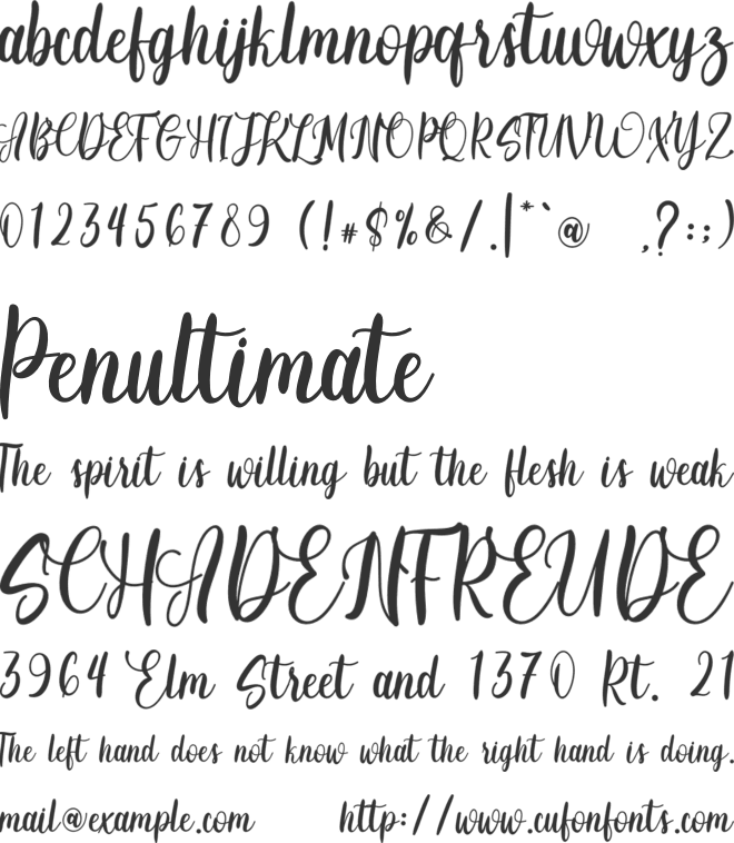 Summer Missyou font preview