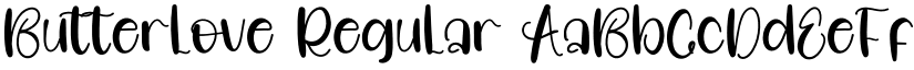 Butterlove Regular font