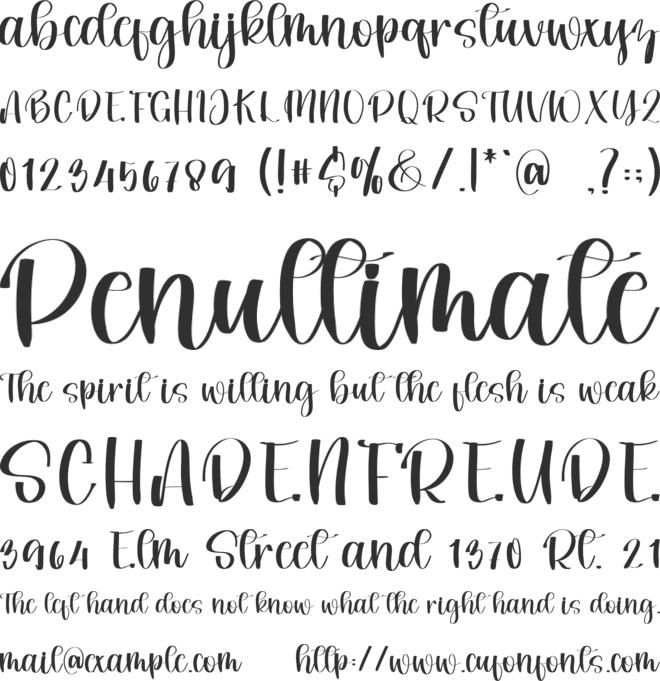 Summer Simple font preview