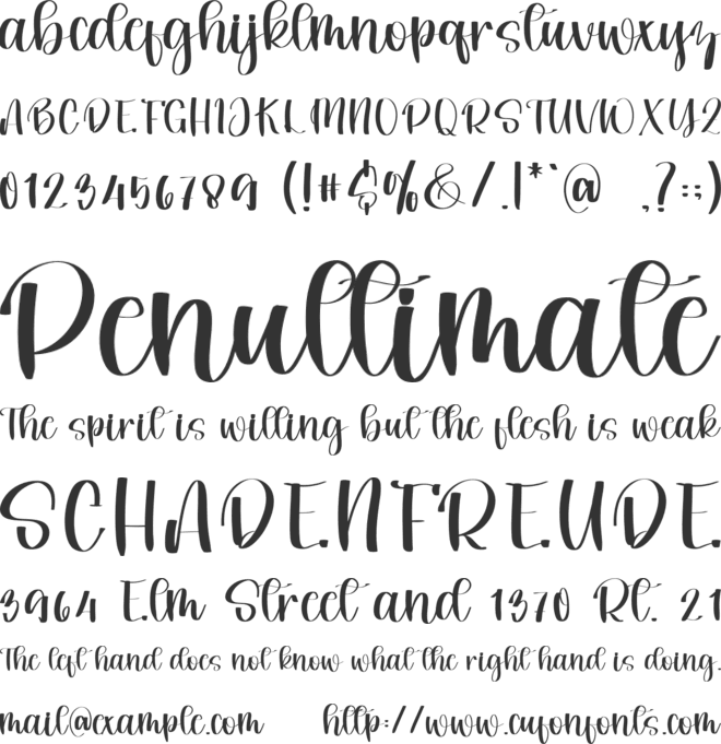 Summer Simple font preview