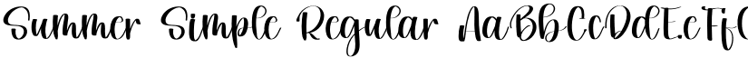 Summer Simple Regular font
