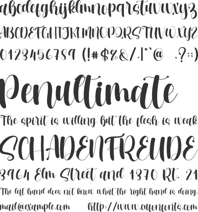 Specialist Crafts font preview