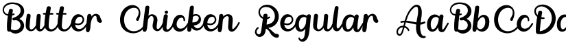 Butter Chicken Regular font