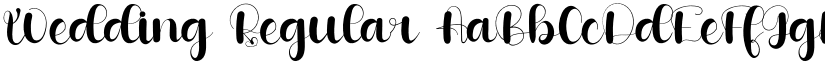 Wedding Regular font