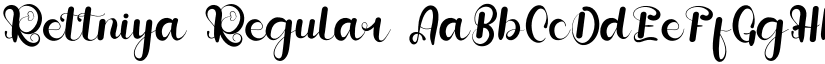 Rettniya Regular font
