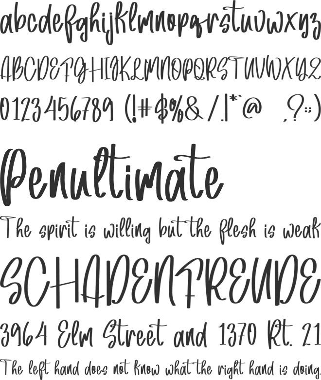 Jawarde font preview