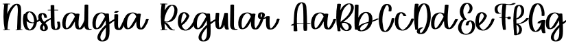Nostalgia Regular font