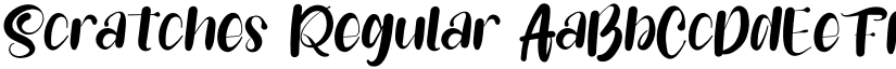 Scratches Regular font