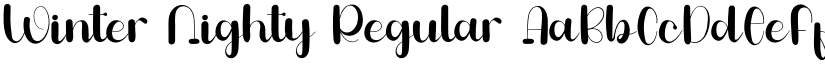 Winter Nighty Regular font