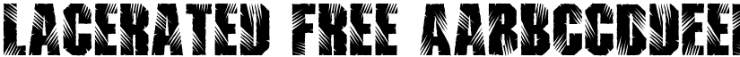Lacerated Free font