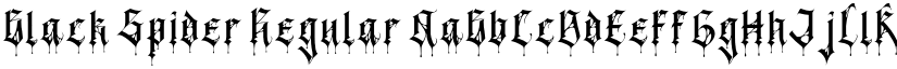 Black Spider Regular font
