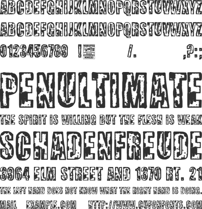 Science City font preview