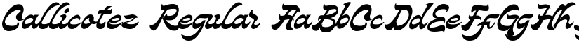 Callicotez Regular font