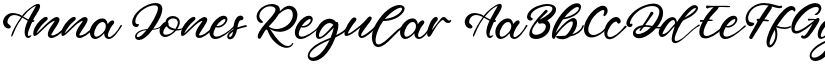 Anna Jones Regular font