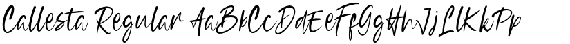 Callesta Regular font