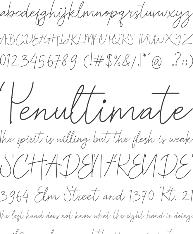 Hunter Strike font preview