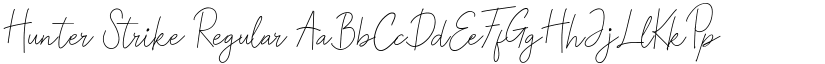 Hunter Strike Regular font