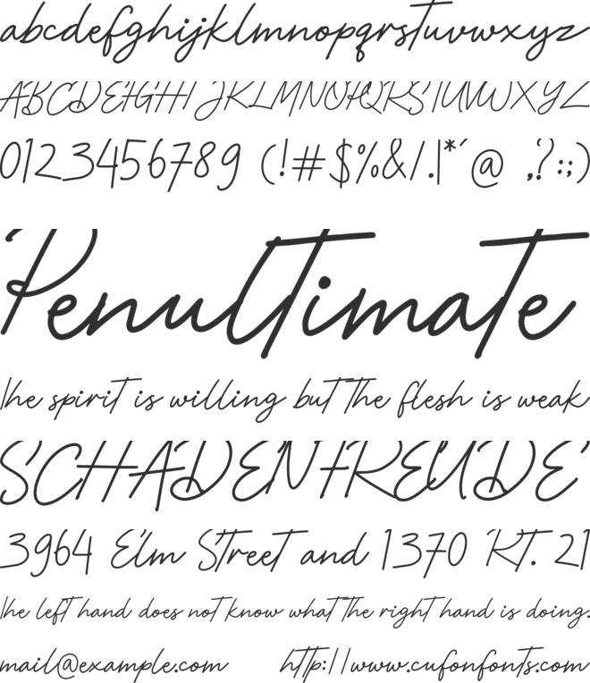Smart Daddy font preview