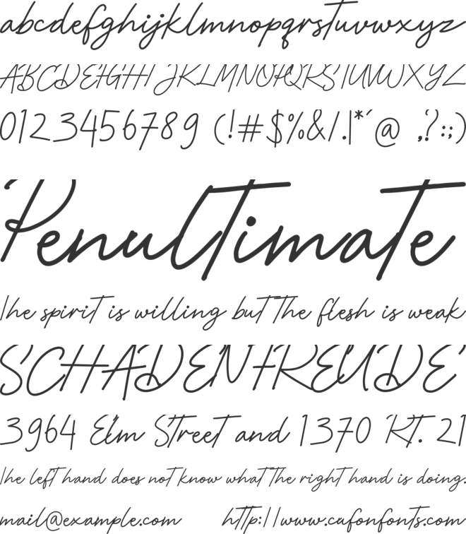 Smart Daddy font preview
