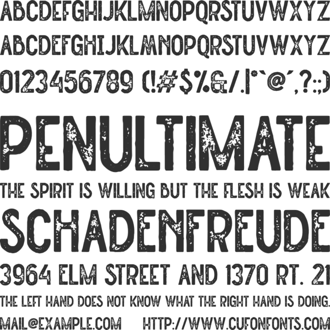 Straightler font preview