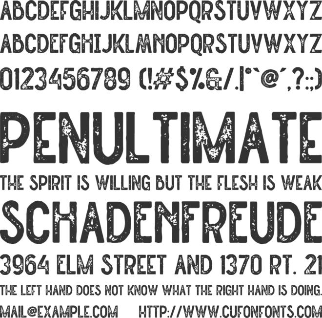 Straightler font preview