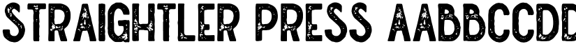 Straightler Press font