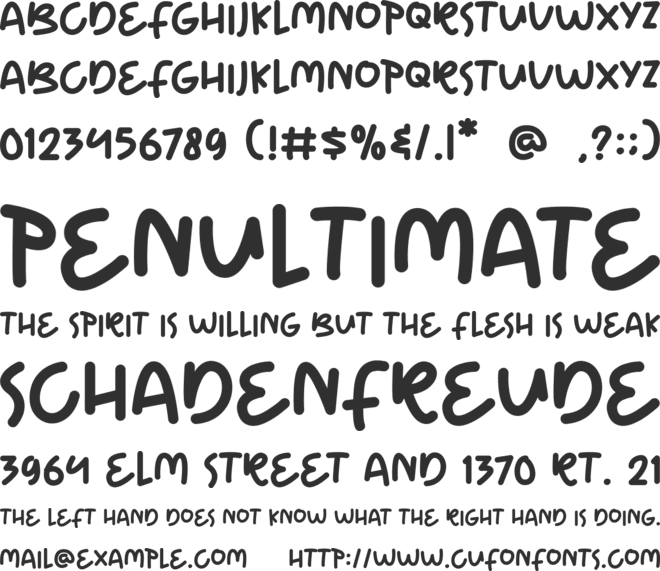 Made Magicrex font preview