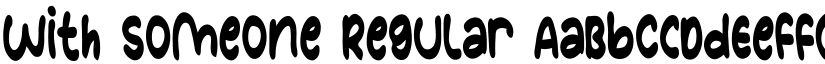 With Someone Regular font