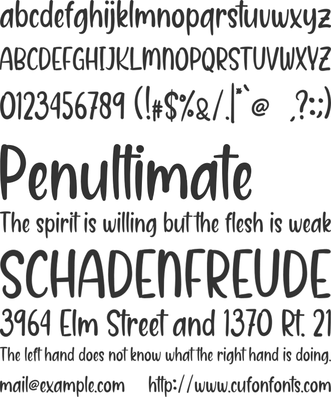 Christmas Snowfall font preview