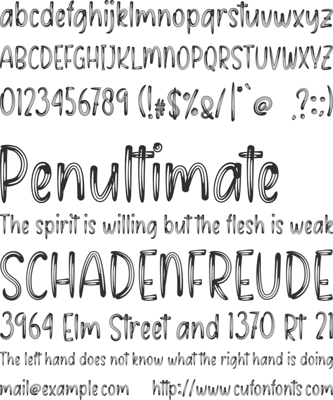 Winter Smile font preview