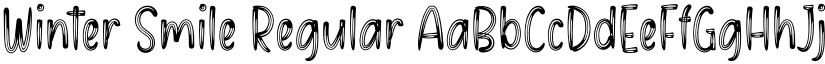 Winter Smile Regular font
