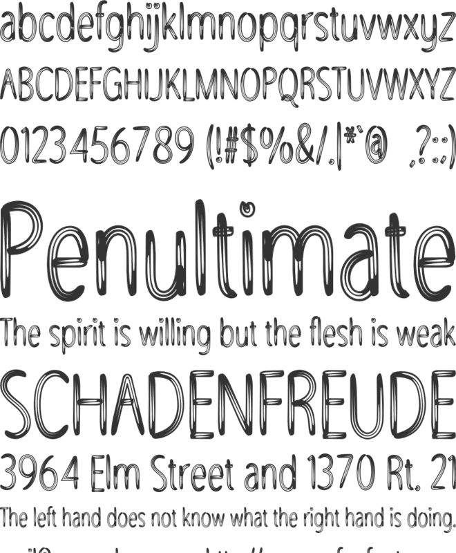 Christmas Evernight font preview