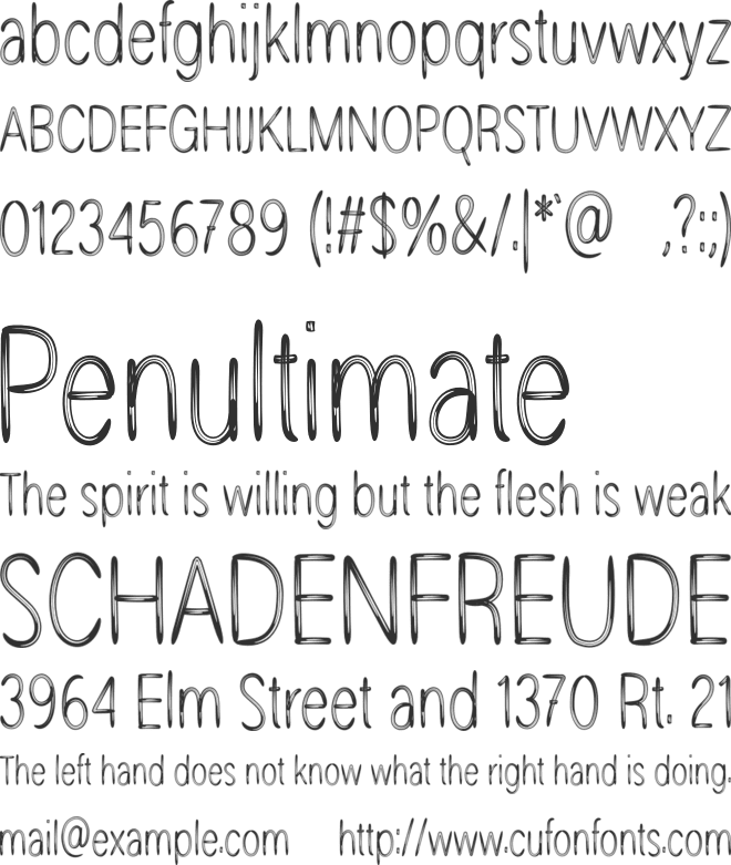 Newyear Scratches font preview