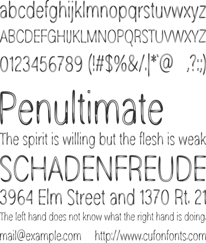 Newyear Scratches font preview