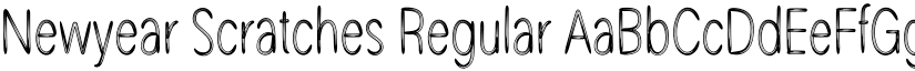 Newyear Scratches Regular font