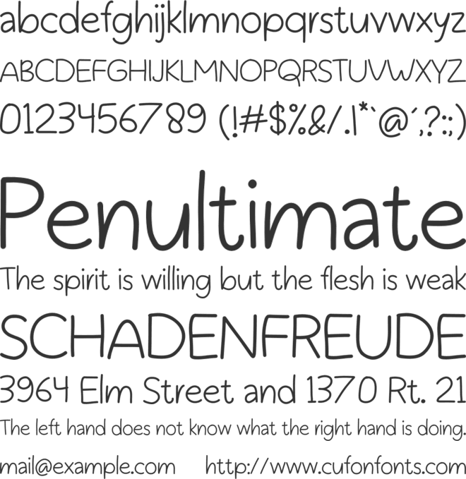 Wonderplay font preview