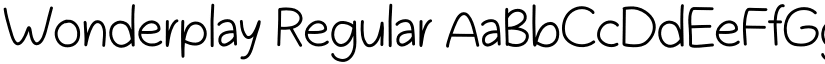 Wonderplay Regular font