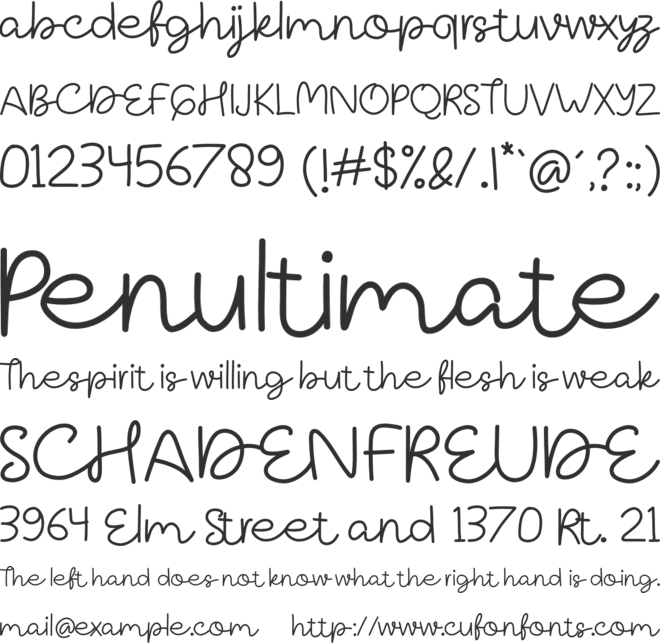 Typeline font preview