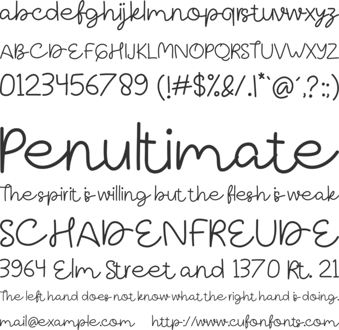 Typeline font preview