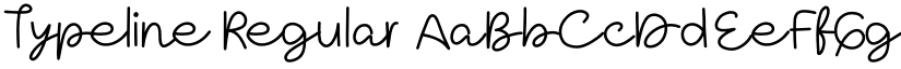 Typeline Regular font