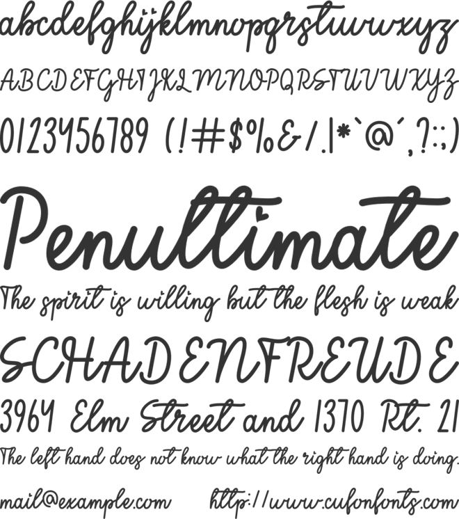 Enjoy font preview