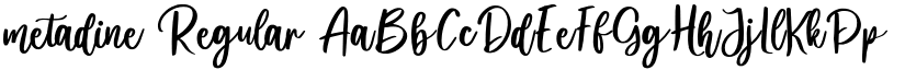 metadine Regular font