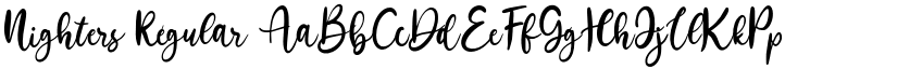 Nighters Regular font
