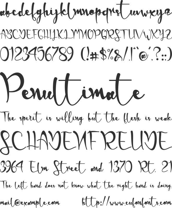 Claristta-PERSONAL USE font preview
