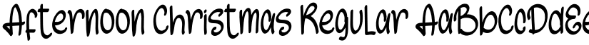 Afternoon Christmas font download