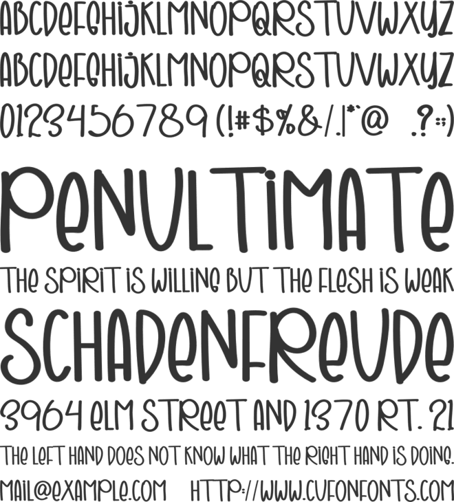 Joyful  Christmas font preview